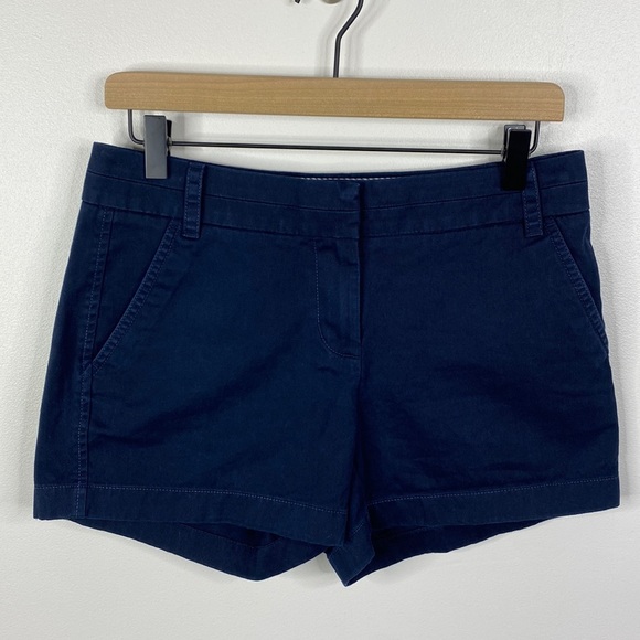 J. Crew Women's Navy Blue 4" Chino Shorts Size 2
